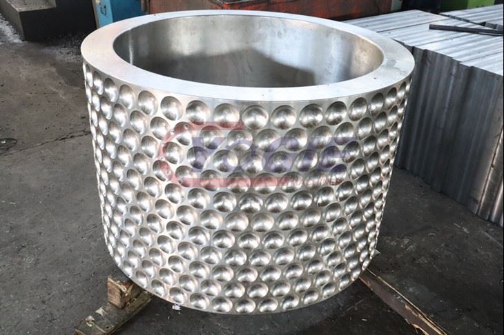 Dimpled Roller Shell for Ball Press Machine